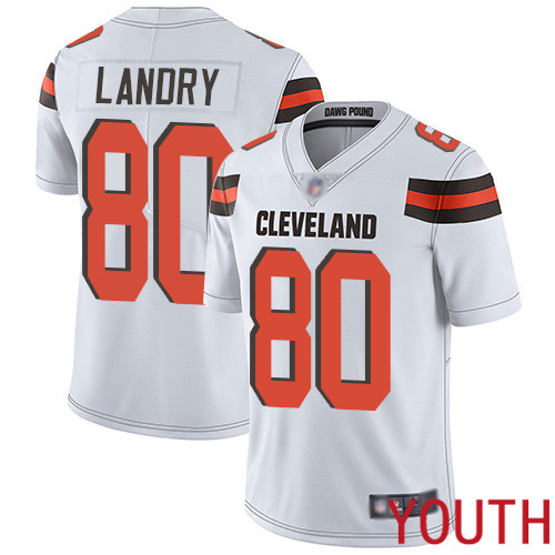 Cleveland Browns Jarvis Landry Youth White Limited Jersey #80 NFL Football Road Vapor Untouchable